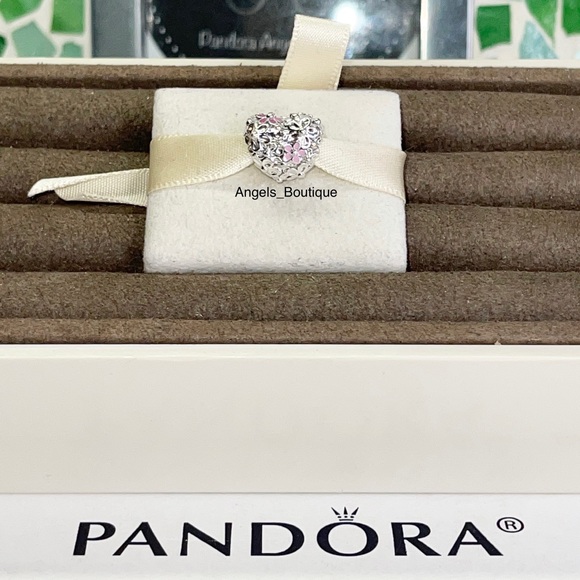 New Pandora Mom Daisy Heart Charm - Picture 1 of 8
